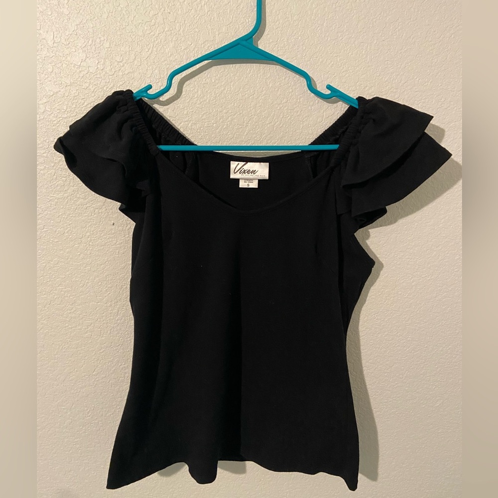 Lolita Top in Black - Vixen by Micheline Pitt